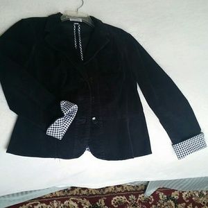 Corduroy Blazer in Black